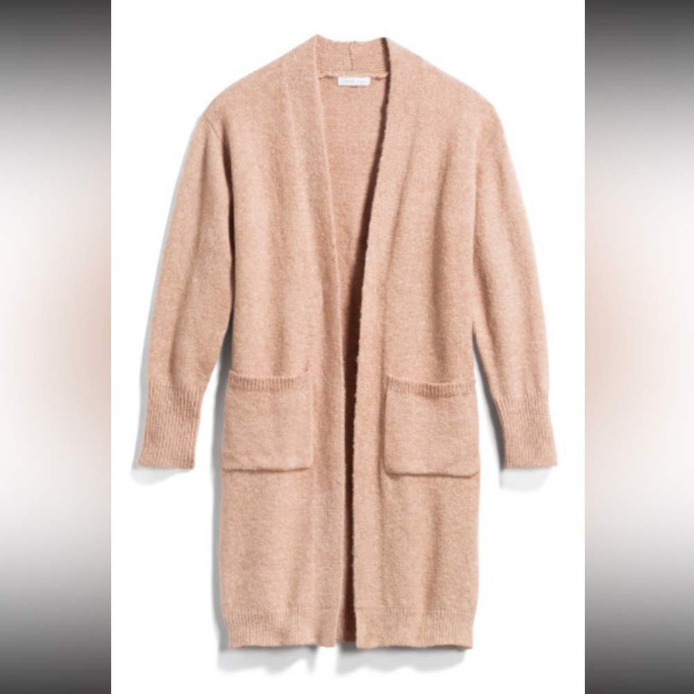 Emory Park Tan Open-Front Cardigan Sweater